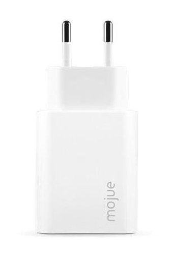 Mojue 3MS12B Universal Type C Kablolu 30 W Hızlı Şarj Aleti Beyaz