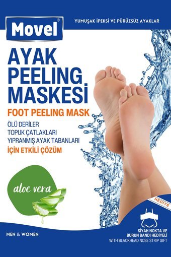 Movel Ölü Deri-Çatlak Aloe Veralı Çorap Tipi Ayak Maskesi