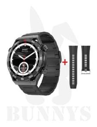 Smart Watch Ultimate Tansiyon Ölçen Erkek Yuvarlak 46 mm Siyah Metal Akıllı Saat