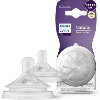 Philips Avent Natural Response Silikon 6+ Ay Hızlı Akış Dar Ağızlı Biberon Emziği
