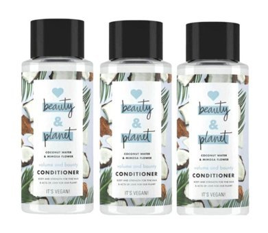Love Beauty and Planet Hacim Veren Hindistan Cevizi Mimoza Çiçeği Saç Kremi 3 x 400 ml
