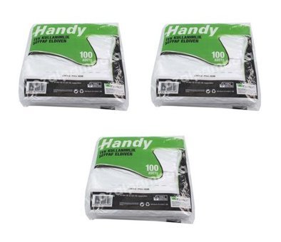 Handy Hdpe Şeffaf Large- XLarge 3 x 100 Adet Temizlik Eldiveni