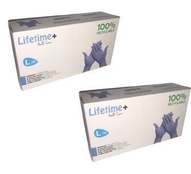 Lifetime Health Care Mavi Large 2 x 100 Adet Bulaşık Eldiveni