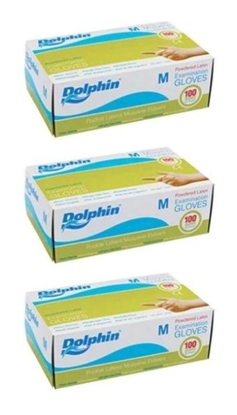 Dolphin Beyaz Medium 3 x 100 Adet Bulaşık Eldiveni