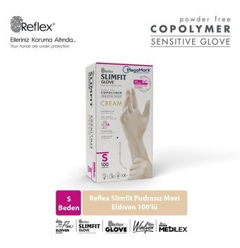 Reflex Slimfit Krem Small 100 Adet Bulaşık Eldiveni