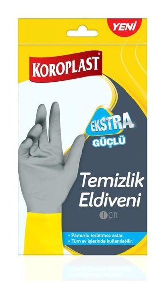 Koroplast Gri Small 3 Çift Bulaşık Eldiveni