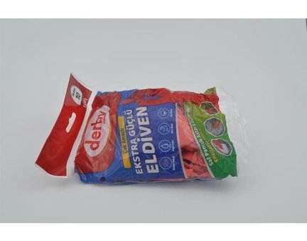 Derby Kırmızı XLarge Tekli Temizlik Eldiveni