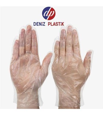Deniz Plastik Şeffaf Large 100 Adet Bulaşık Eldiveni