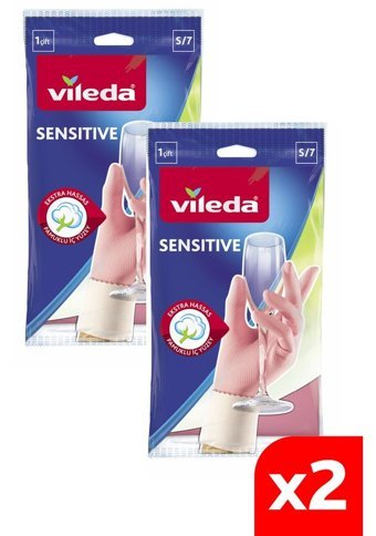 Vileda No 7 Çok Renkli Small 2 Çift Bulaşık Eldiveni