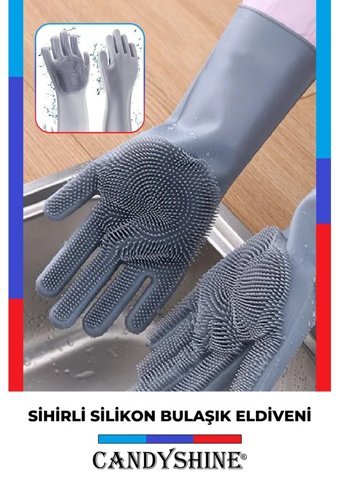 Candy Shine Siyah Standart 1 Çift Bulaşık Eldiveni