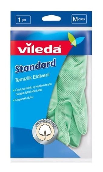 Vileda Yeşil Medium 1 Çift Temizlik Eldiveni