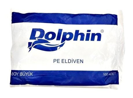 Dolphin Şeffaf Large 100 Adet Temizlik Eldiveni