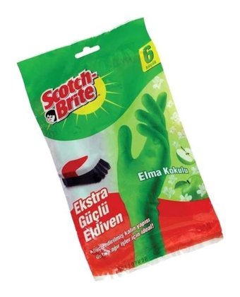 Scotch Brite No 6 Yeşil XSmall 1 Çift Temizlik Eldiveni