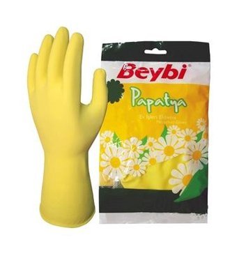 Beybi No 7 Sarı Small 1 Çift Bulaşık Eldiveni