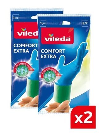 Vileda Comfort & Care Pembe Small 2 Çift Temizlik Eldiveni