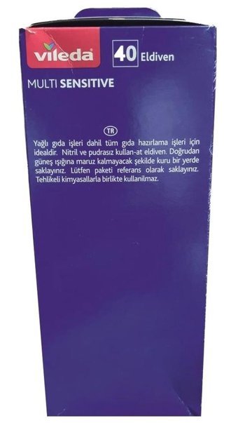 Vileda Multi Mavi Medium-Large 40 Adet Bulaşık Eldiveni