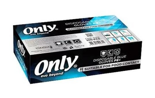 Only Evo Beyond Pe+ Mavi Large 100 Adet Bulaşık Eldiveni