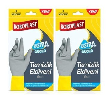 Koroplast Gri Small 2 Çift Bulaşık Eldiveni