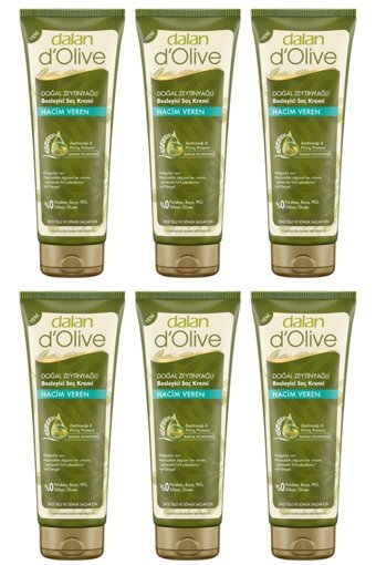 Dalan D'Olive Hacim Veren Zeytinyağlı Saç Kremi 6 x 200 ml