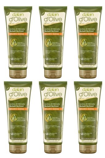 Dalan D'Olive Onarıcı Zeytinyağlı Saç Kremi 6 x 200 ml