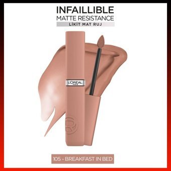 L'Oréal Paris 105 Breakfast In Bed Kalıcı Dudak Dolgunlaştırıcı Mat Likit Fırçalı Ruj