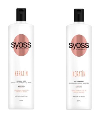 Syoss Keratin Mükemmelliği Besleyici Keratin Saç Kremi 2 x 500 ml