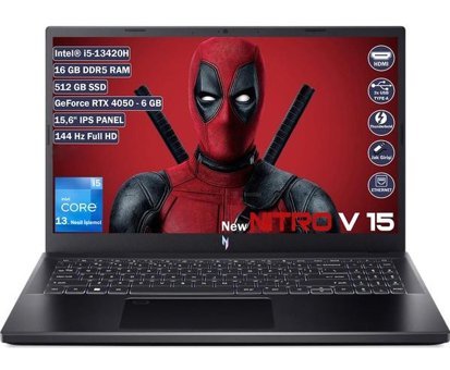 Acer Nitro 5 NH.QNBEY.001 Harici GeForce RTX 4050 Intel Core i5 13420H 8 GB GDDR6 512 GB SSD 15.6 inç FreeDos Gaming Laptop