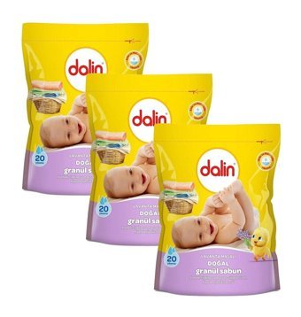 Dalin Lavanta Masalı Renkliler ve Beyazlar İçin 60 Yıkama Toz Deterjan 3x1 kg