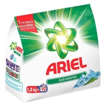 Ariel Dağ Esintisi Renkliler ve Beyazlar İçin 240 Yıkama Toz Deterjan 24x1.5 kg