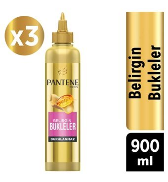 Pantene Pro-V Belirgin Bukleler Bukle Belirginleştirici Kadın Saç Kremi 3 x 300 ml