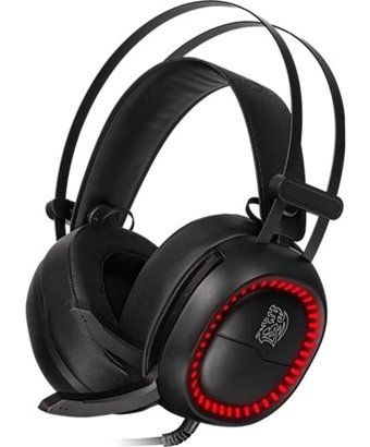 Thermaltake Shock Pro TTS-HT-SHK-DIECBK-25 7.1 USB Type A Gürültü Önleyici Mikrofonlu Kablolu Kulak Üstü Kulaklık Siyah
