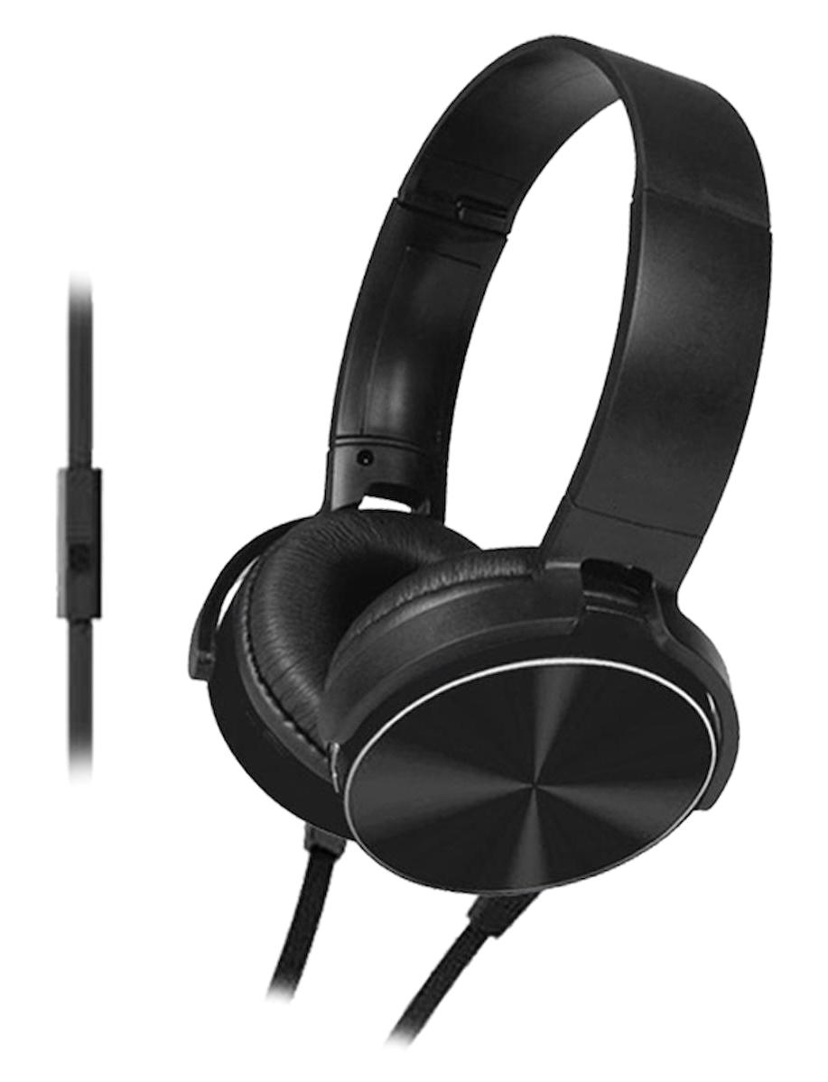 Magicvoice MDR-XB450AP 3.5 mm Jak Gürültü Önleyici Kablolu Kulak Üstü Kulaklık Siyah