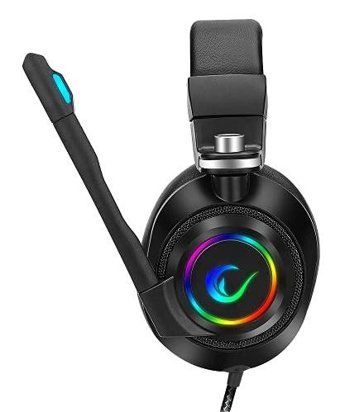 Rampage RM-K20 AMAZE USB Type A Gürültü Önleyici Mikrofonlu Kablolu Kulak Üstü Kulaklık Siyah