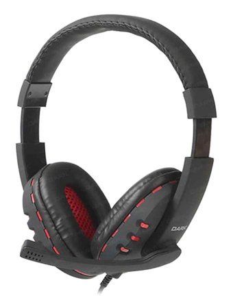 Dark DK-AC-GH100 3.5 mm Jak Gürültü Önleyici Mikrofonlu Kablolu Kulak Üstü Kulaklık Siyah