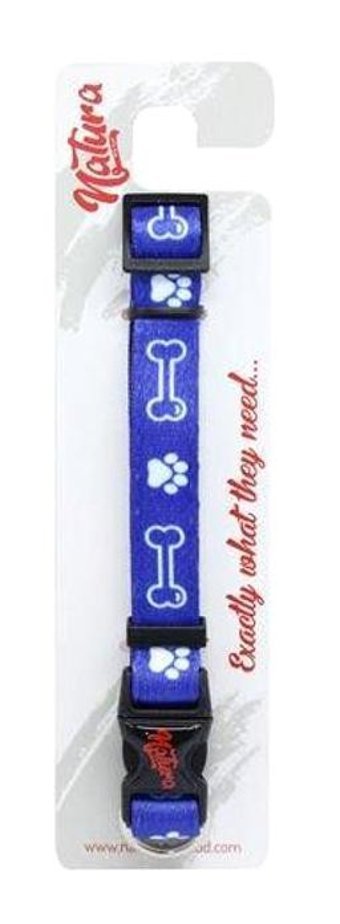 Natura 20-30 cm Ayarlanabilir Boyun Köpek Tasması Lacivert