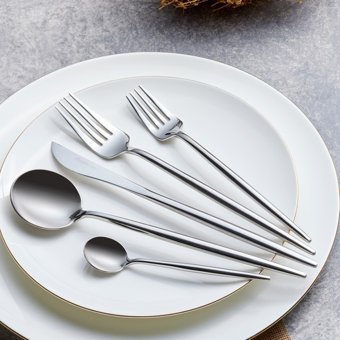 Karaca Jupiter Mat 60 Parça 12 Kişilik Çatal Kaşık Bıçak Gümüş