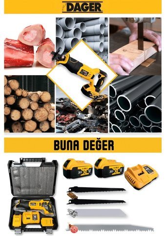 Dager GSA Akülü Kablosuz 36 W Tilki Kuyruğu Testere