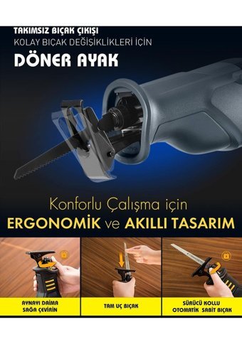 Assur Kablolu Elektrikli Tilki Kuyruğu Testere