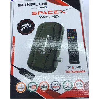 Hitech Sunplus Starlink Dahili İnternetli Mini Çanaklı-Çanaksız Full HD Uydu Alıcısı