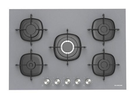 Silverline CS5622S01 Gri Cam 5 Gözlü Wok Gözü Gazlı Ankastre Ocak