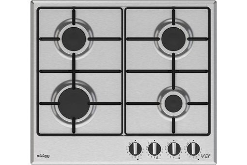 Tommatech TAO6006IM Metal 4 Gözlü Gazlı Ankastre Inox Ocak