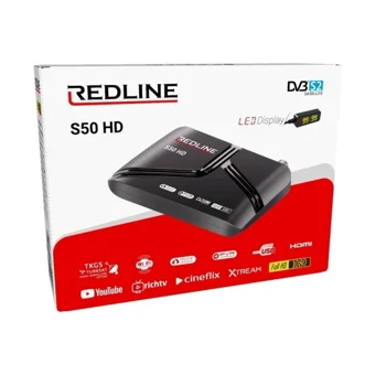 Redline S50 Harici İnternetli Çanaklı HD Uydu Alıcısı