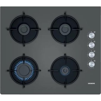 Siemens EO6C9PO00O iQ100 Gri Cam 4 Gözlü Gazlı Ankastre Ocak