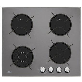 Çetintaş 848 CT GR Gri Cam 4 Gözlü Wok Gözü Gazlı Ankastre Ocak