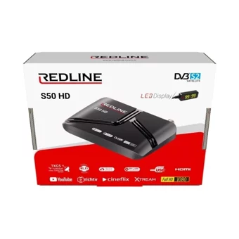 Redline S50 Harici İnternetli Çanaklı HD Uydu Alıcısı