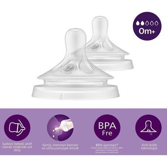 Philips Avent Scy961/02 0 Ay+ Yenidoğan Silikon Emzik Beyaz