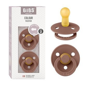 Bibs 2'li 6-18 Ay Delikli Kauçuk Emzik Kahverengi
