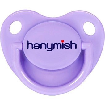 Hanymish 123 Rainbow 18 Ay+ Ortodontik Damaklı Silikon Emzik Mor