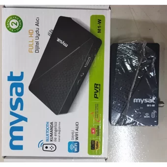Mysat M1-W Harici İnternetli Mini Çanaklı-Çanaksız Full HD Uydu Alıcısı
