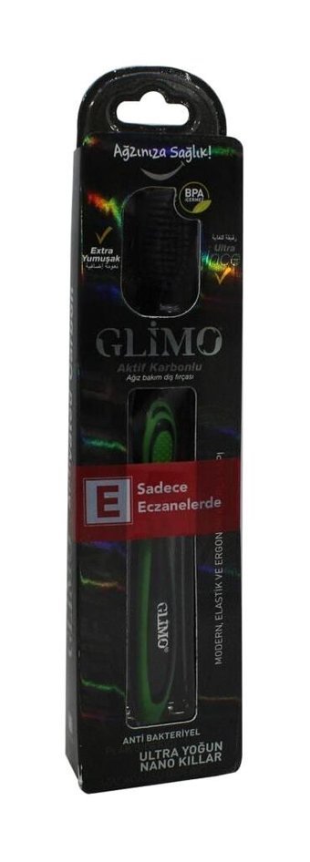 Glimo Yumuşak Manuel Diş Fırçası Siyah